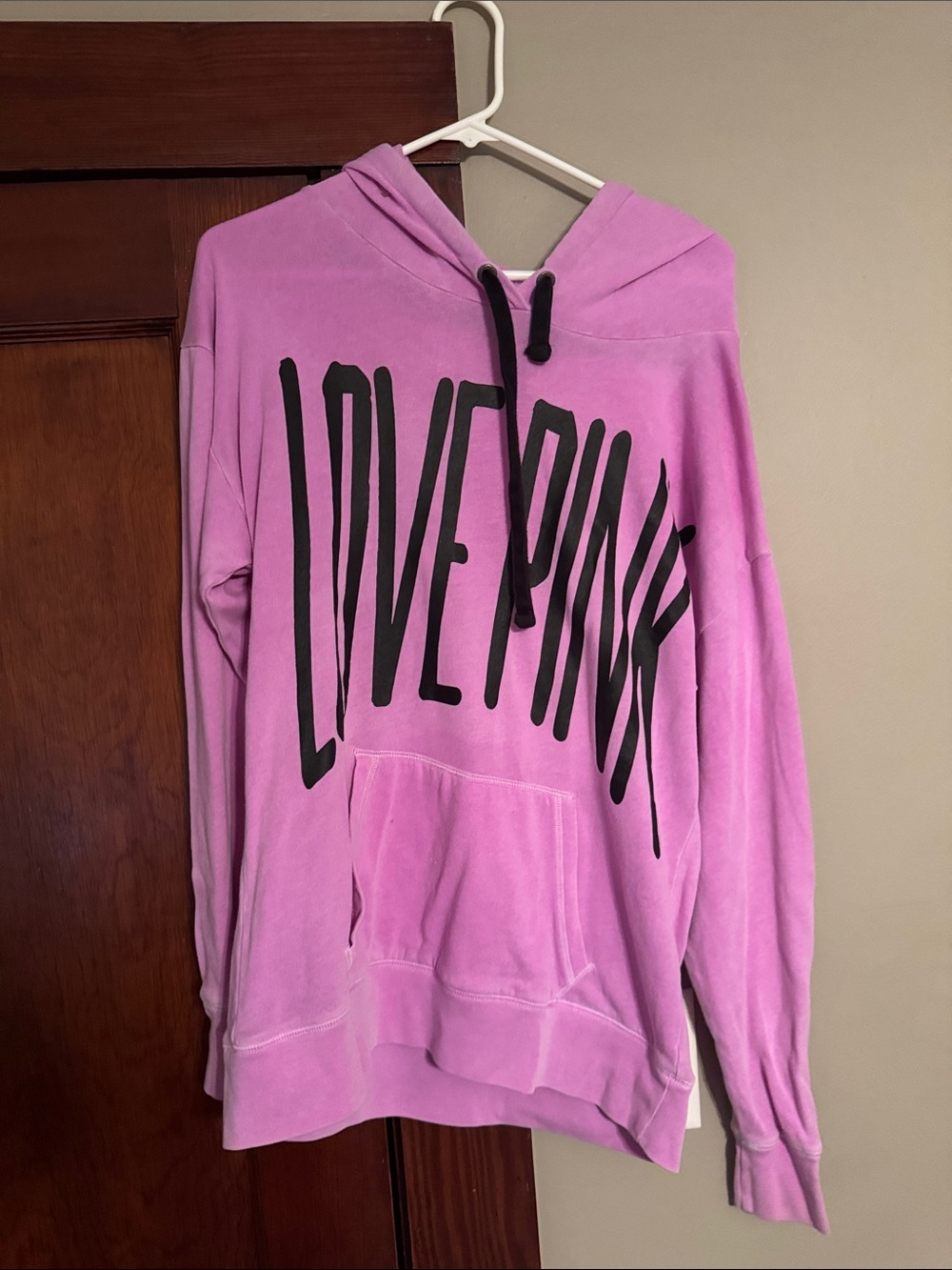 PINK Victoria's Secret Pink LOVE PINK Pullover Hoodie
